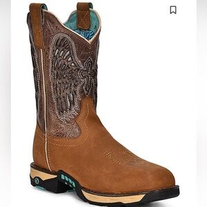 CORRAL WOMEN'S EMBROIDERED WATER RESISTANT WORK BOOTS - COMPOSITE TOE 9